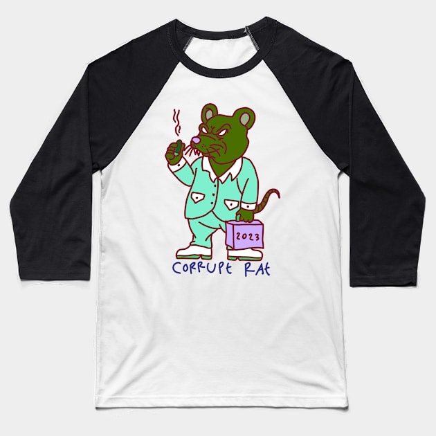 Green corrupt rat 2023 Baseball T-Shirt by MargentongSupply